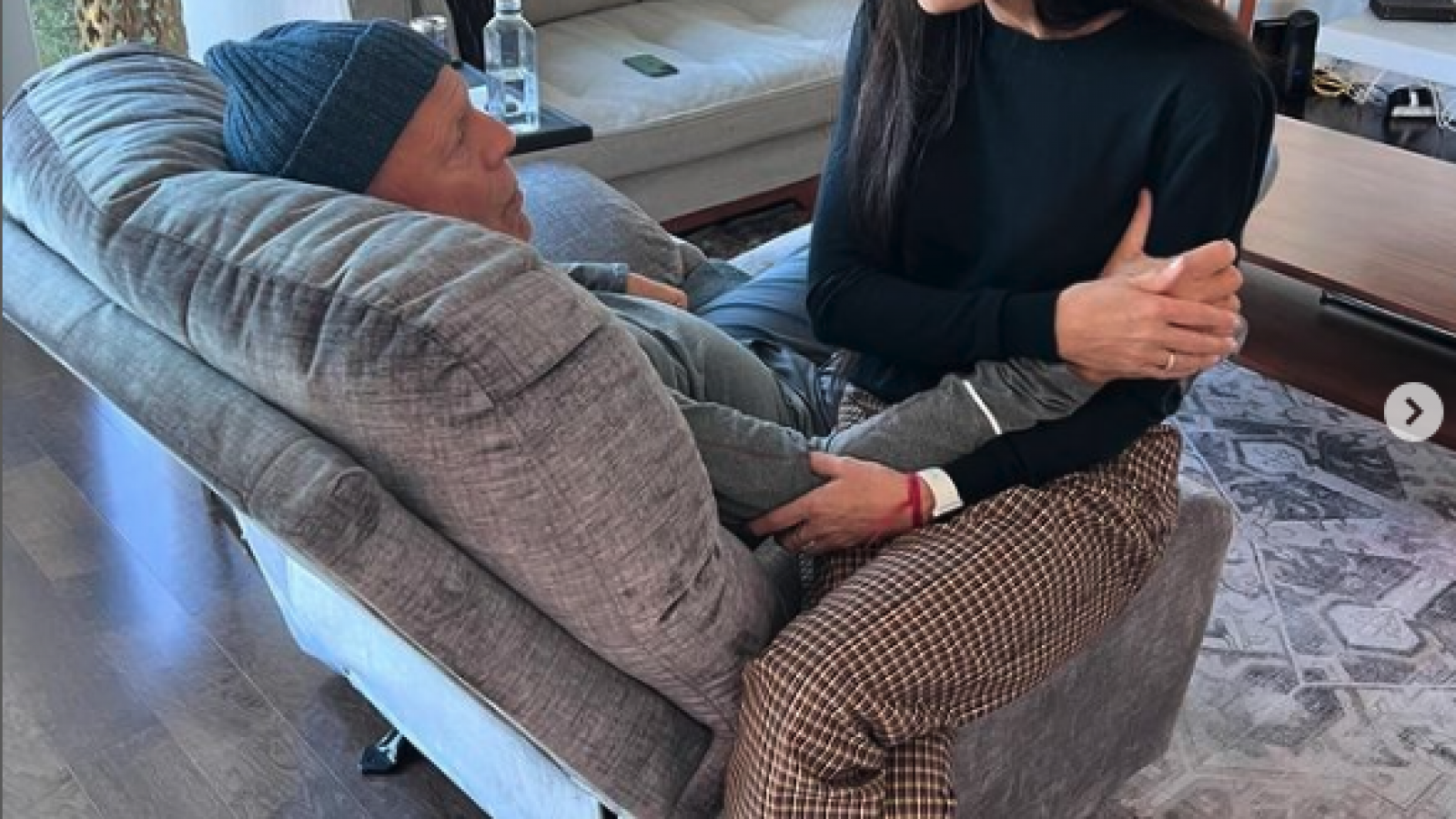 Demi Moore publicó una foto de Bruce Willis en el día de su cumpleaños 69