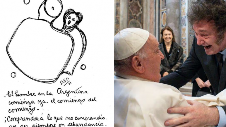 Las profecías de Benjamín Solari Parravicini, el Nostradamus argentino, sus psicografías y el vínculo entre el Papa y Milei