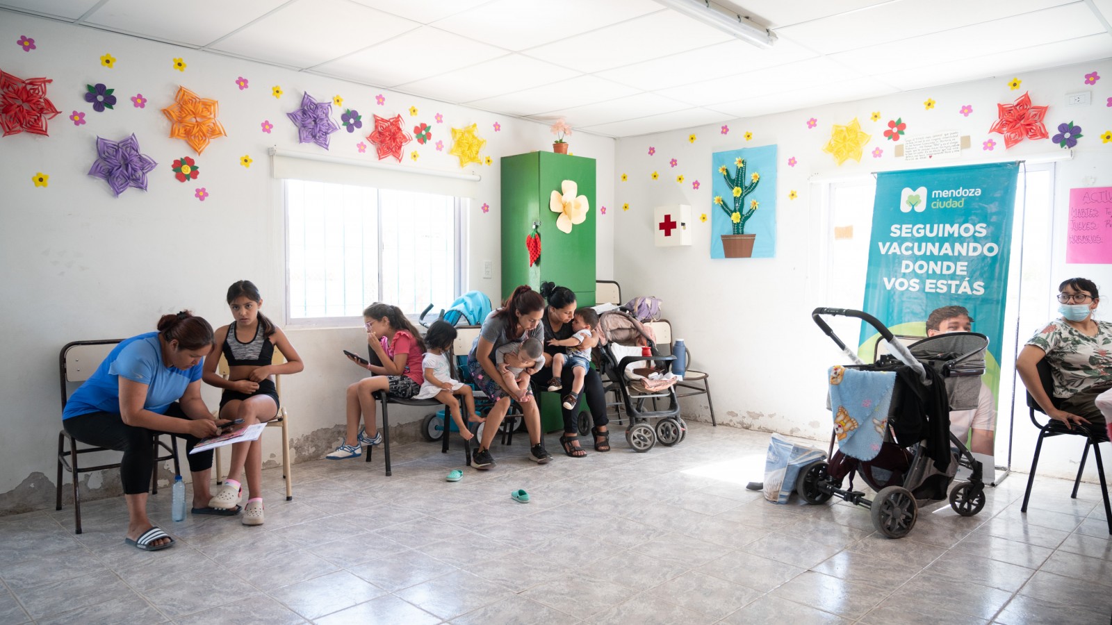 Operativo de salud comunitaria en el barrio El Progreso