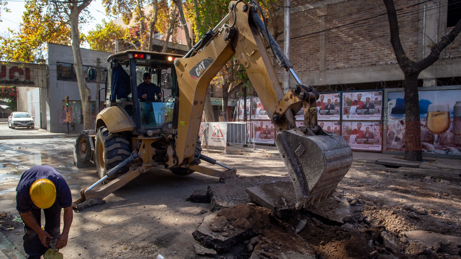 Continúan los trabajos viales en calle San Juan