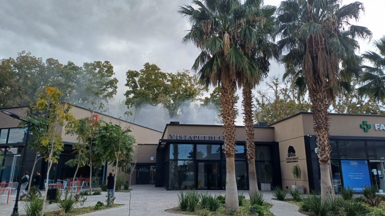 Incendio en el predio del Jumbo de Chacras