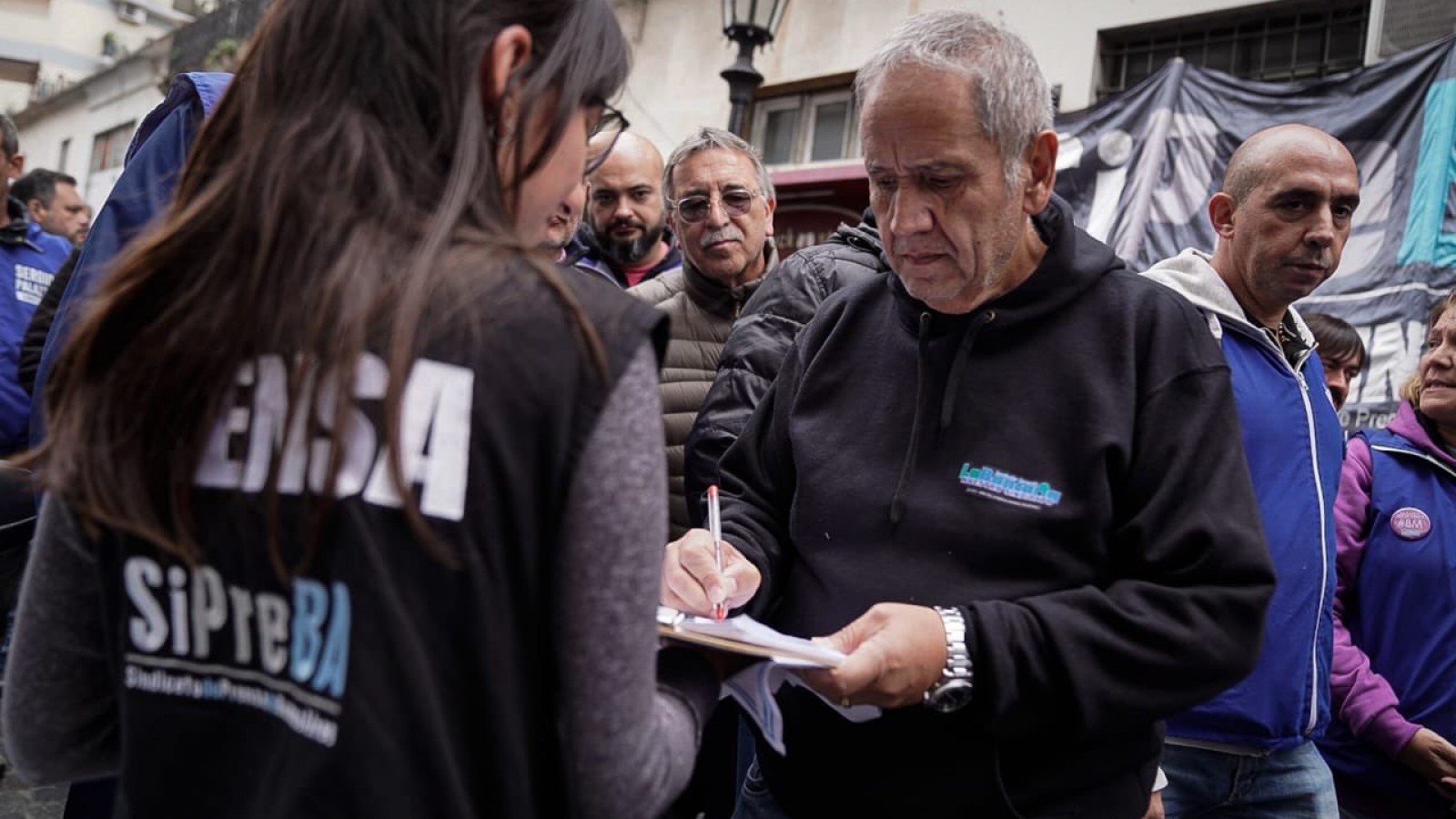El Secretario General de la Bancaria y Diputado Nacional Sergio Palazzo, en Mendoza