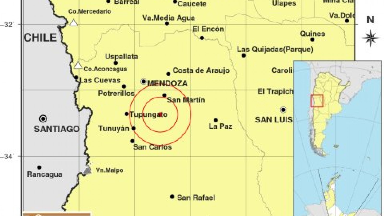 Domingo de temblores en Mendoza, San Juan, Catamarca y La Rioja