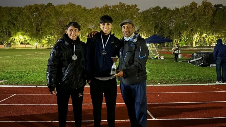 Dos Sanrafaelinos de la escuela municipal de atletismo se colgaron la medalla de oro en el nacional de pruebas combinadas