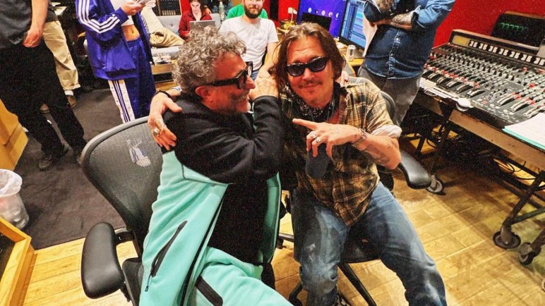 Johnny Depp y Fito Paez graban en el mítico estudio de Abbey Road