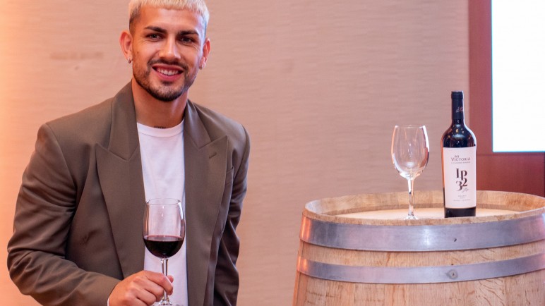 El campeón de América Leandro Paredes vino a Mendoza por su vino