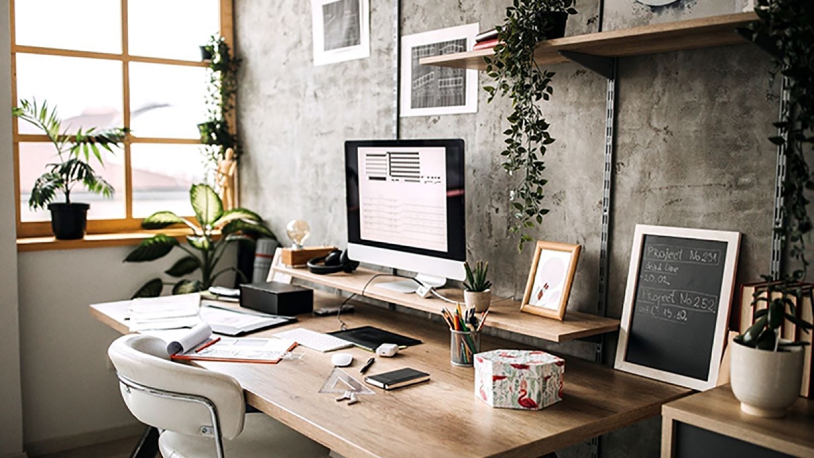 Complementar la oficina en casa con la dinámica familiar y mascotas