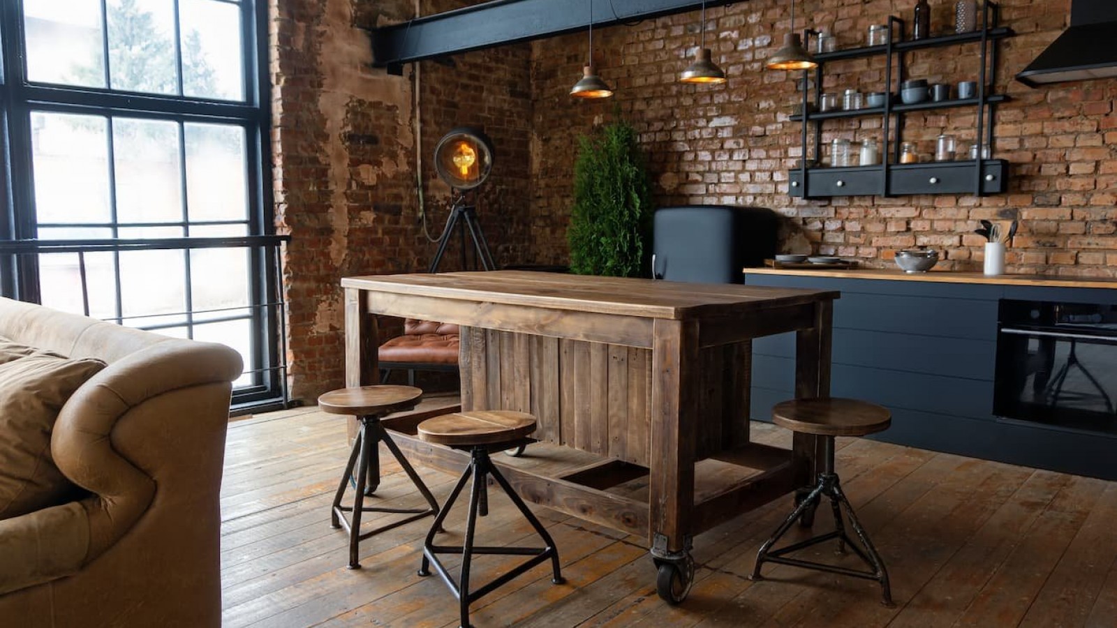 Estilo industrial: encanto urbano y moderno