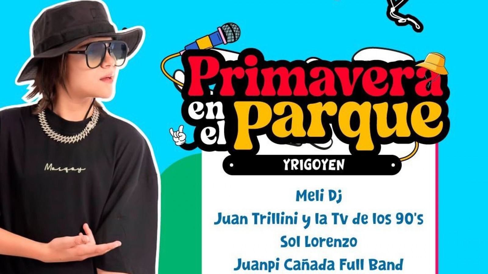 "Primavera en el Parque" con el cierre estelar de Valentino Merlo