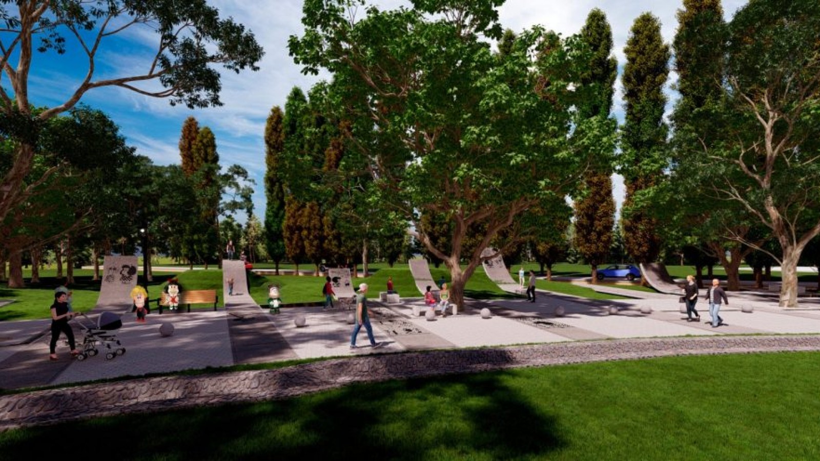San Rafael proyecta un espacio de homenaje a Quino en el Parque Yrigoyen