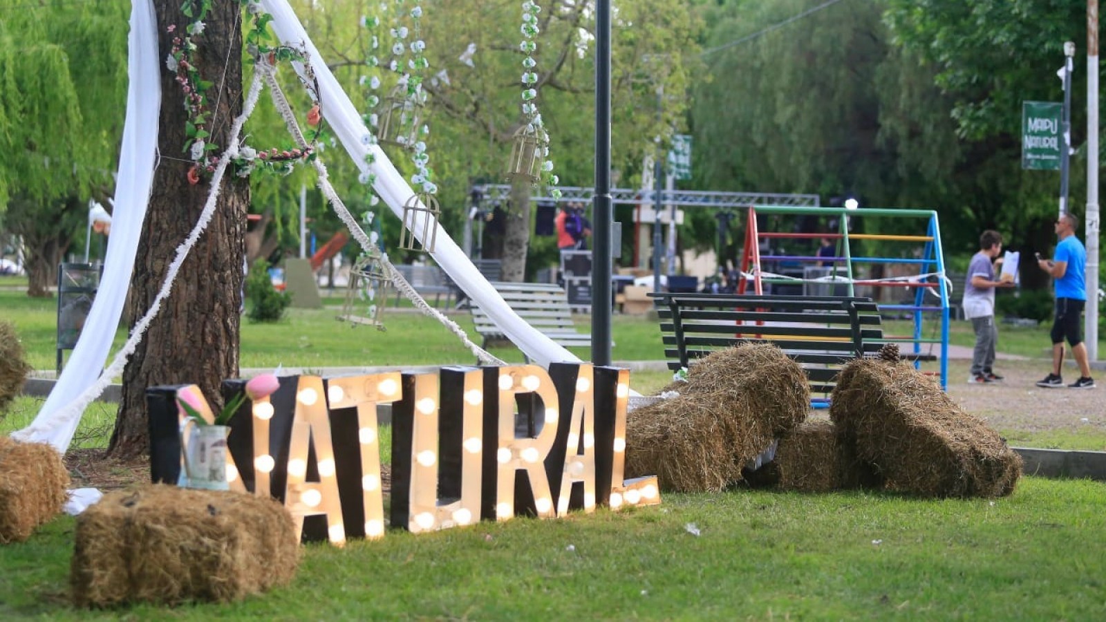 Maipú Natural: Un domingo de bienestar familiar en la Plaza San Francisco
