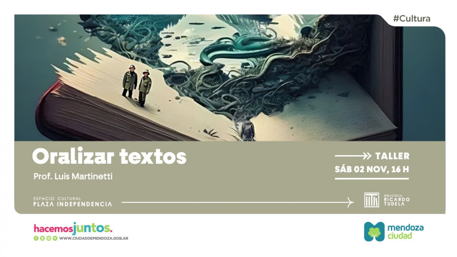 Taller gratuito "Oralizar textos" en la Biblioteca Ricardo Tudela: narración oral para adultos
