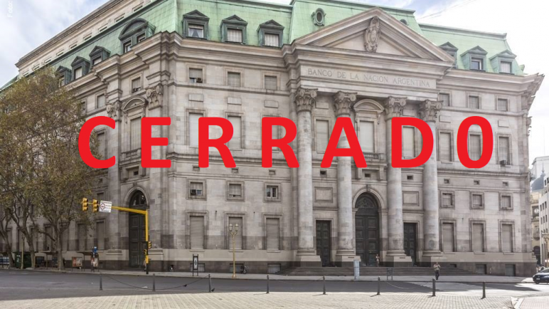 Cierran todos los bancos este miércoles en Argentina