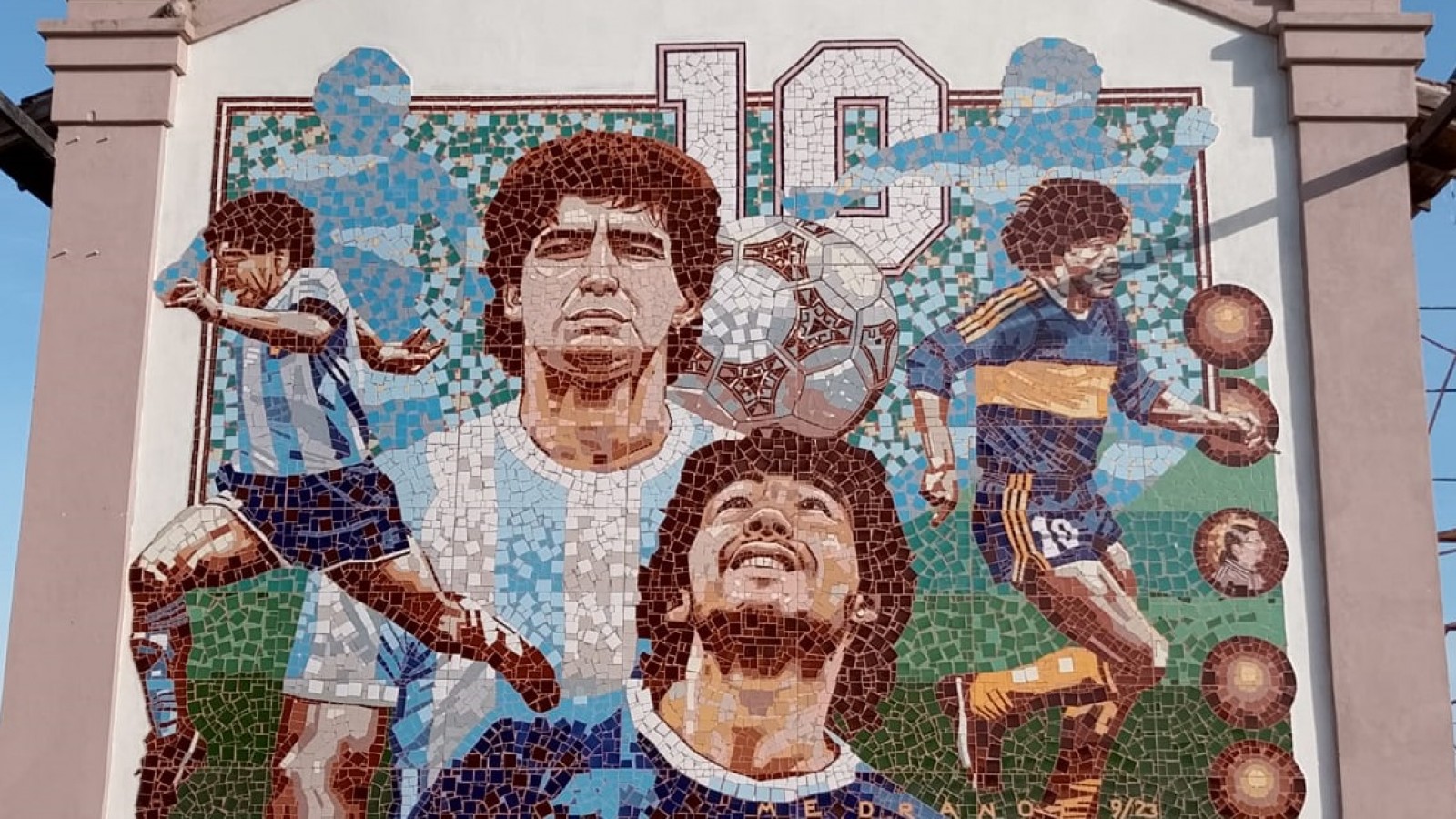 El más grande del Mundo para el más grande del Mundo: súper mural de Maradona