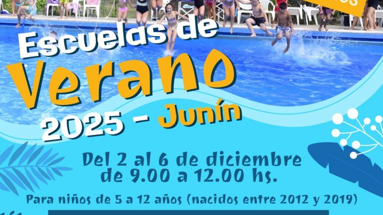 Junín abre inscripciones para las Colonias de Verano 2025