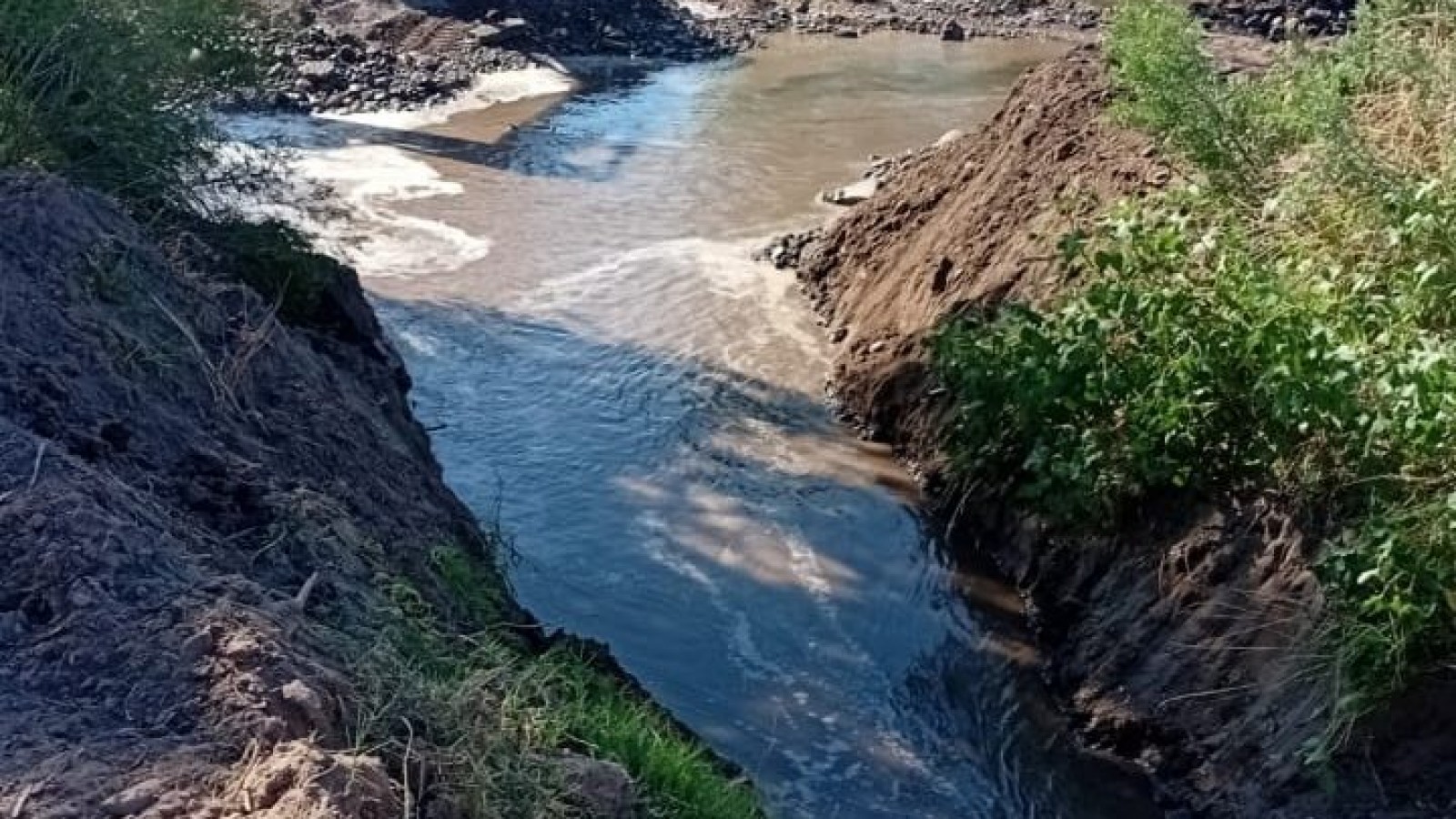 San Rafael reconstruyó 3 mil metros de un canal para garantizar riego en la Isla del Río Diamante y el Parque Mariano Moreno