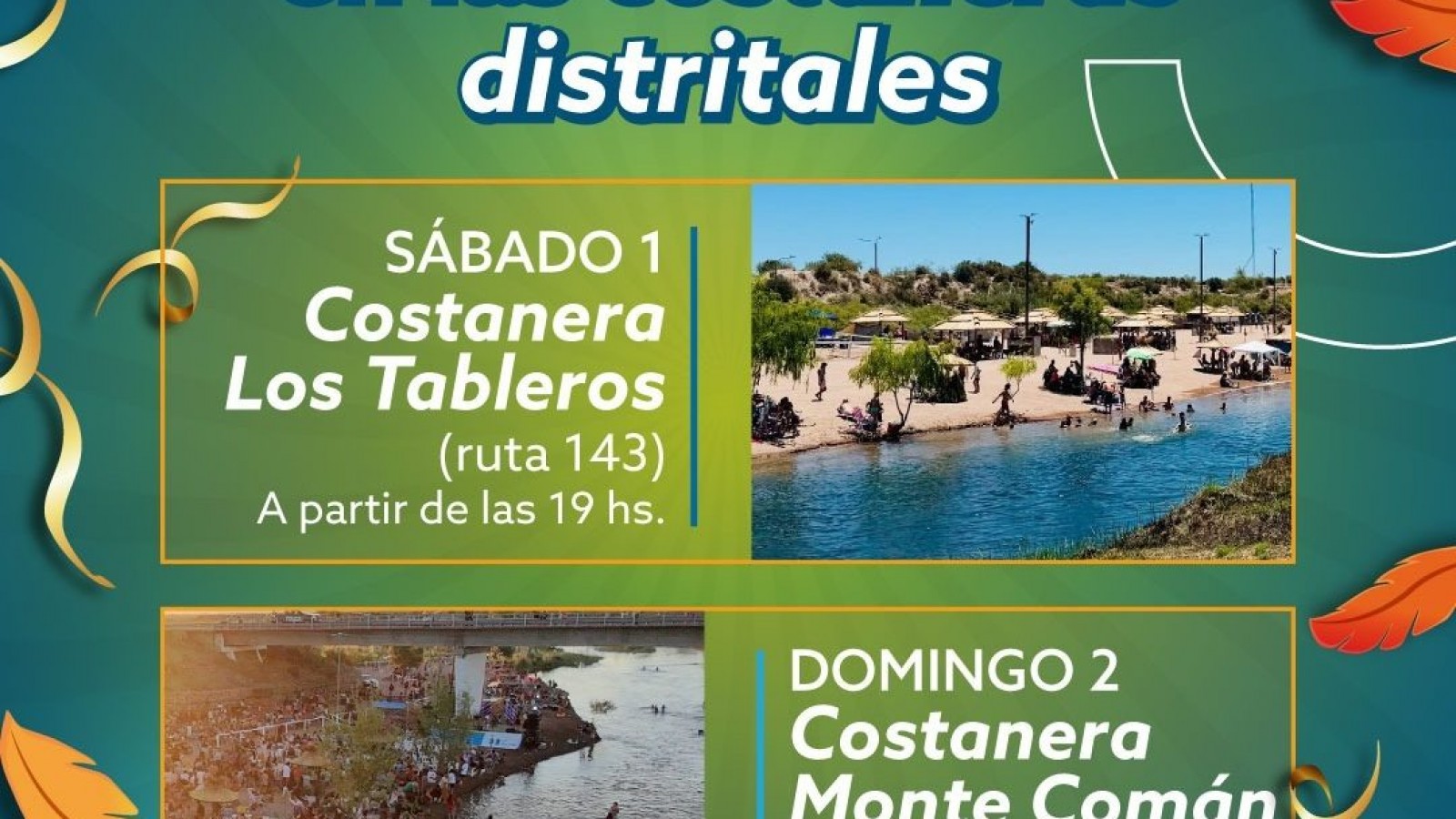 Carnaval en San Rafael: música y diversión en las costaneras de Los Tableros y Monte Comán