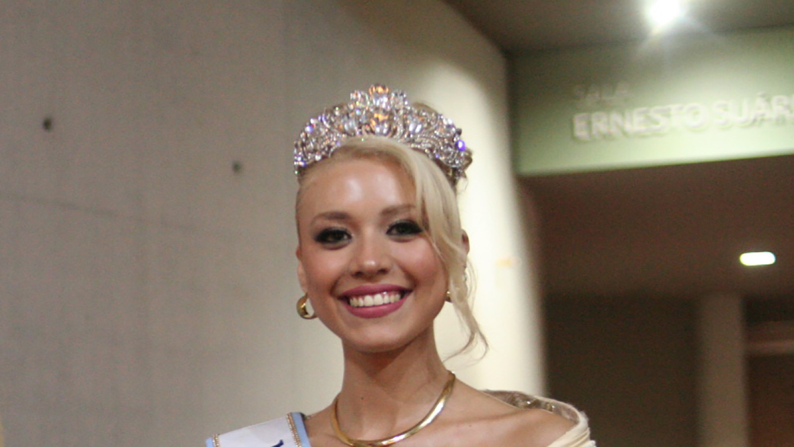 Delfina Sosa es la representante Miss Universo Mendoza 2025, elegida este martes 8 de abril en el Espacio Cultural Julio Le Parc.