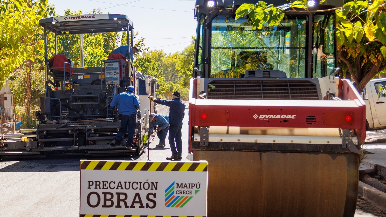 Maipú asfalta una de las rutas productivas clave del departamento