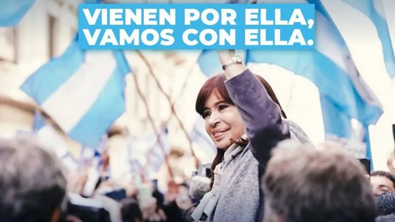"Vienen por ella. Vamos con ella" es la convocatoria para acompañar a Cristina a Comodoro Py