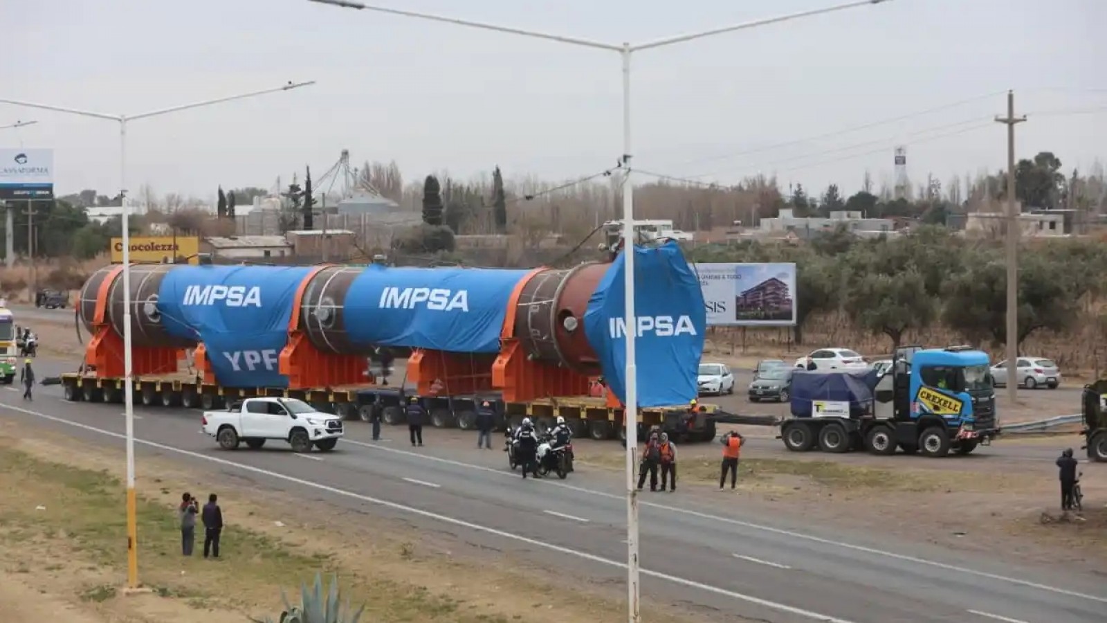 El traslado del reactor a YPF se demora unos días más a causa de Vialidad Nacional