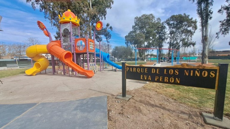 Omar Félix inaugura este domingo el nuevo parque infantil de Villa Atuel