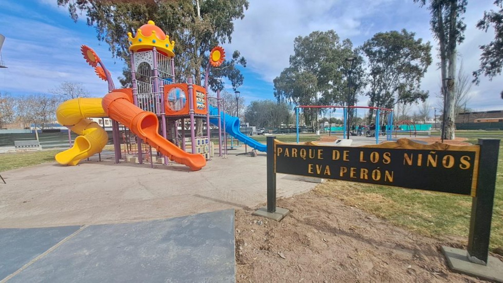 Omar Félix inaugura este domingo el nuevo parque infantil de Villa Atuel