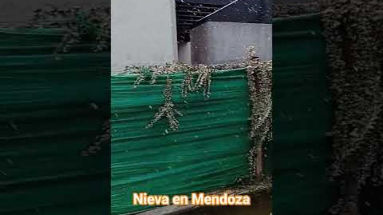 Nieva también en el Gran Mendoza