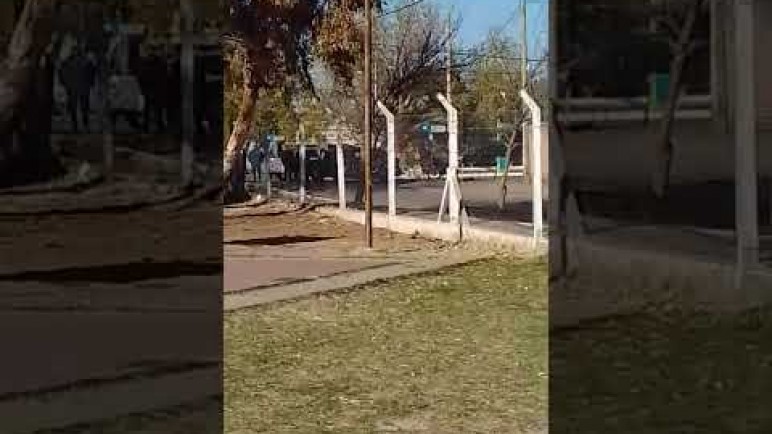 La Paz: el momento en que se escucha uno de los disparos en la escuela