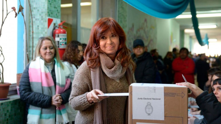 Cristina Kirchner no podrá votar en las elecciones de octubre