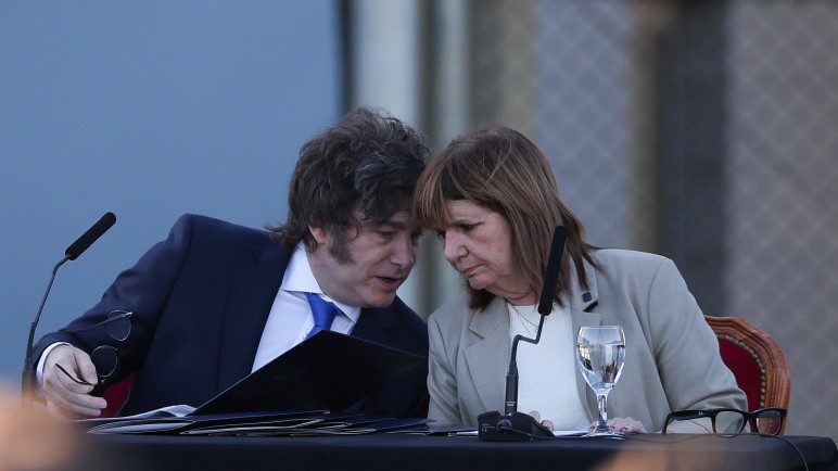 Javier Milei y Patricia Bullrich presentaron el proyecto de reforma del Código Penal