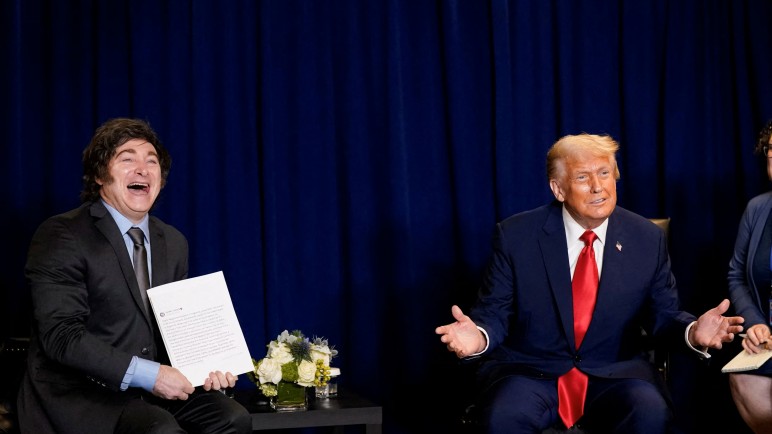 Estados Unidos "ganó mucho dinero" gracias al triunfo de Milei festejó Donal Trump