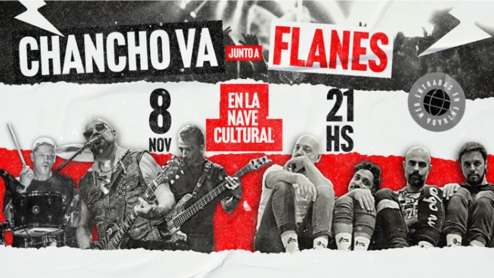 Chancho Va y Flanes, dos generaciones de rock mendocino en la Nave Cultural