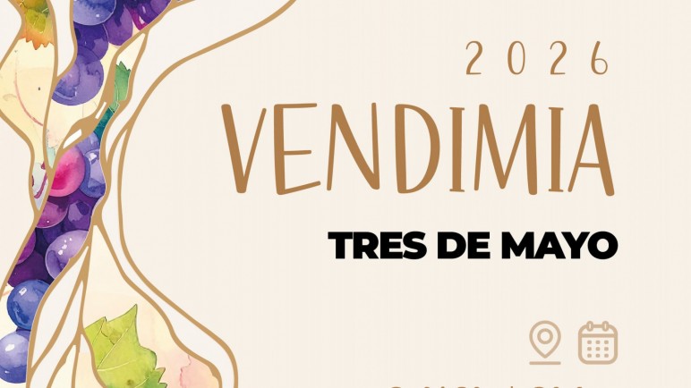 Tres de Mayo celebrará su primera Vendimia Distrital y los 80 años del Club Deportivo