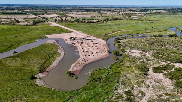 Omar Félix inaugurará la nueva costanera de Cañada Seca, un espacio turístico y recreativo a orillas del Atuel