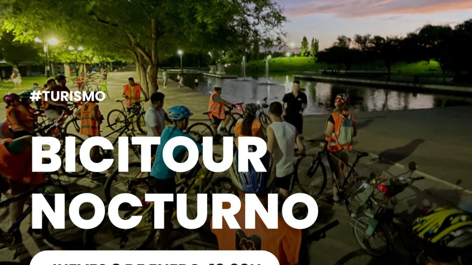 Bicitour nocturno: una invitación a redescubrir la Ciudad de Mendoza en dos ruedas