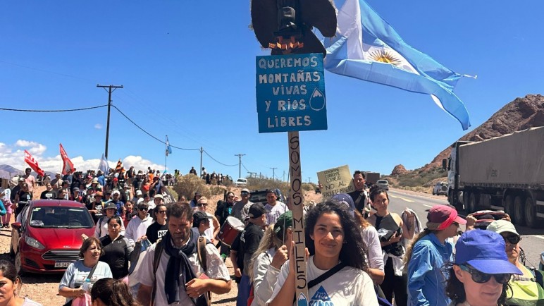 Gran gesta a favor del agua y en contra del proyecto minero San Jorge en Uspallata