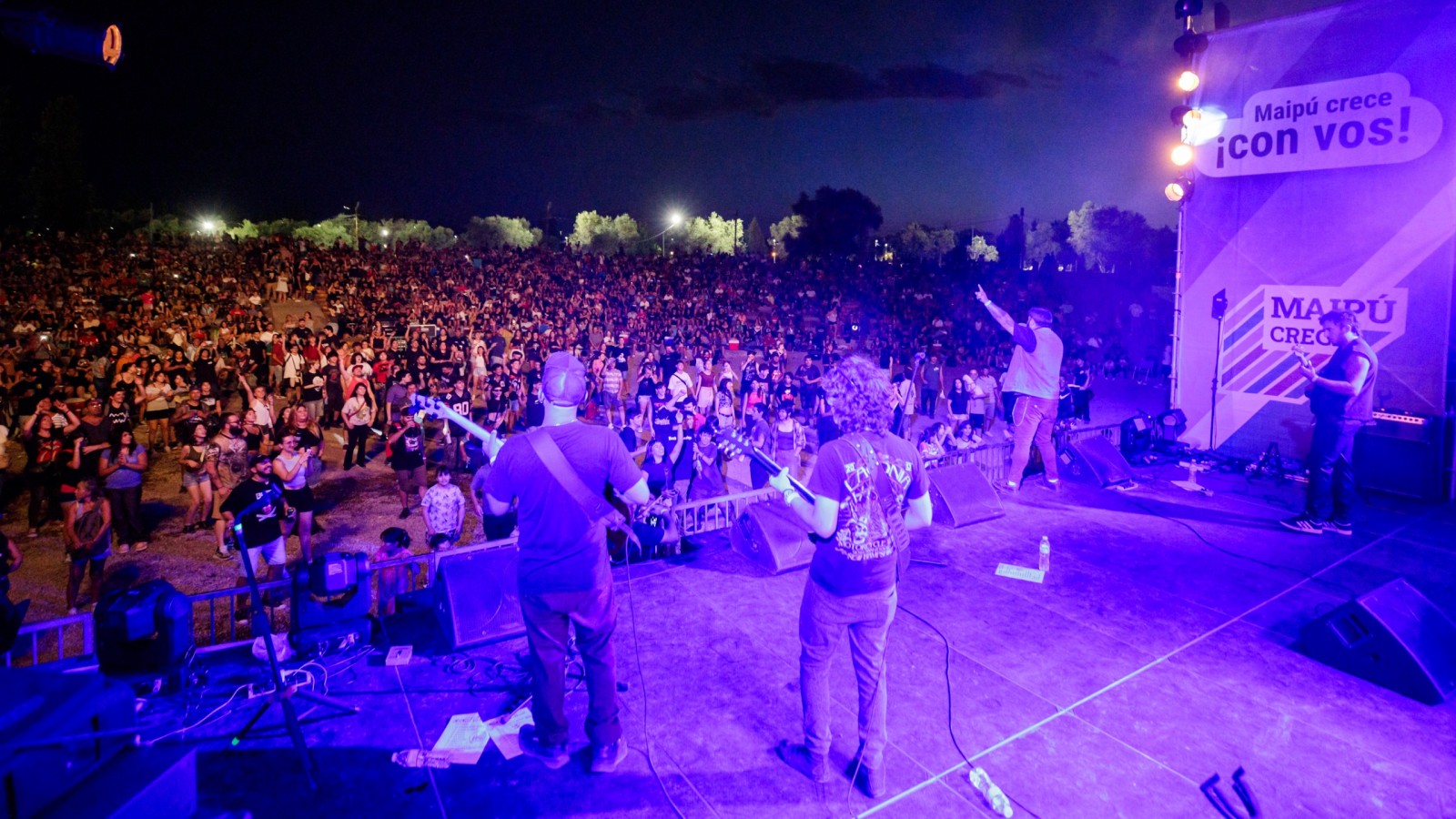 Maipú vibra con la cuarta noche de Rock con Vos en el Teatro Griego Papa Francisco
