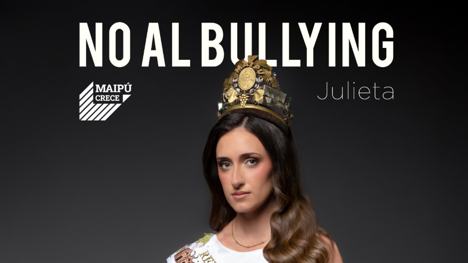 Julieta Crespi y Maipú resignifican el rol de la Reina con un fuerte mensaje contra el bullying