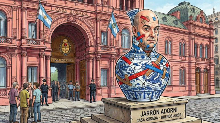 Adorni, el jarrón chino del gobierno: caro, incómodo y difícil de mover