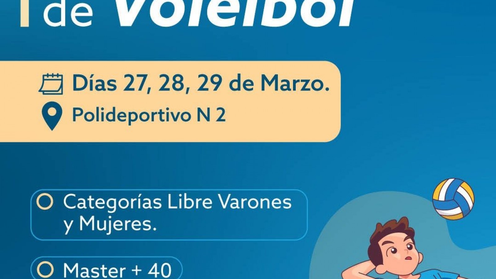 Torneo Vendimia de Vóley: comienza en el renovado Polideportivo 2 con 24 equipos y un fuerte fin solidario