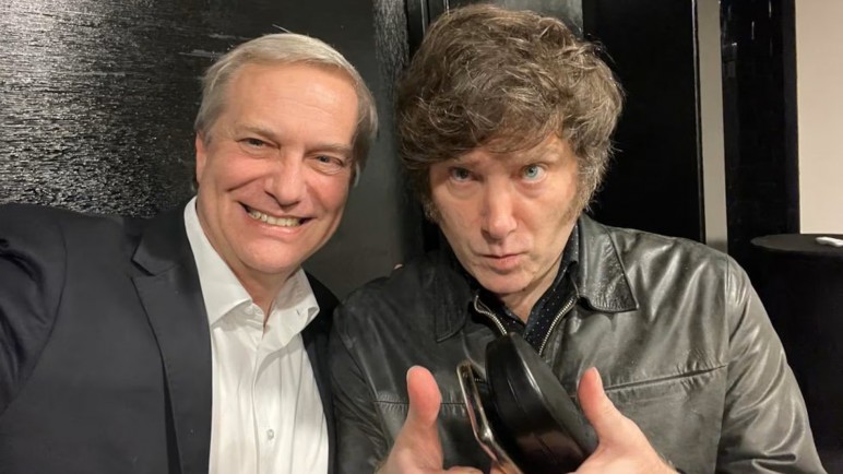 Javier Milei recibe al presidente de Chile José Antonio Kast en Casa Rosada