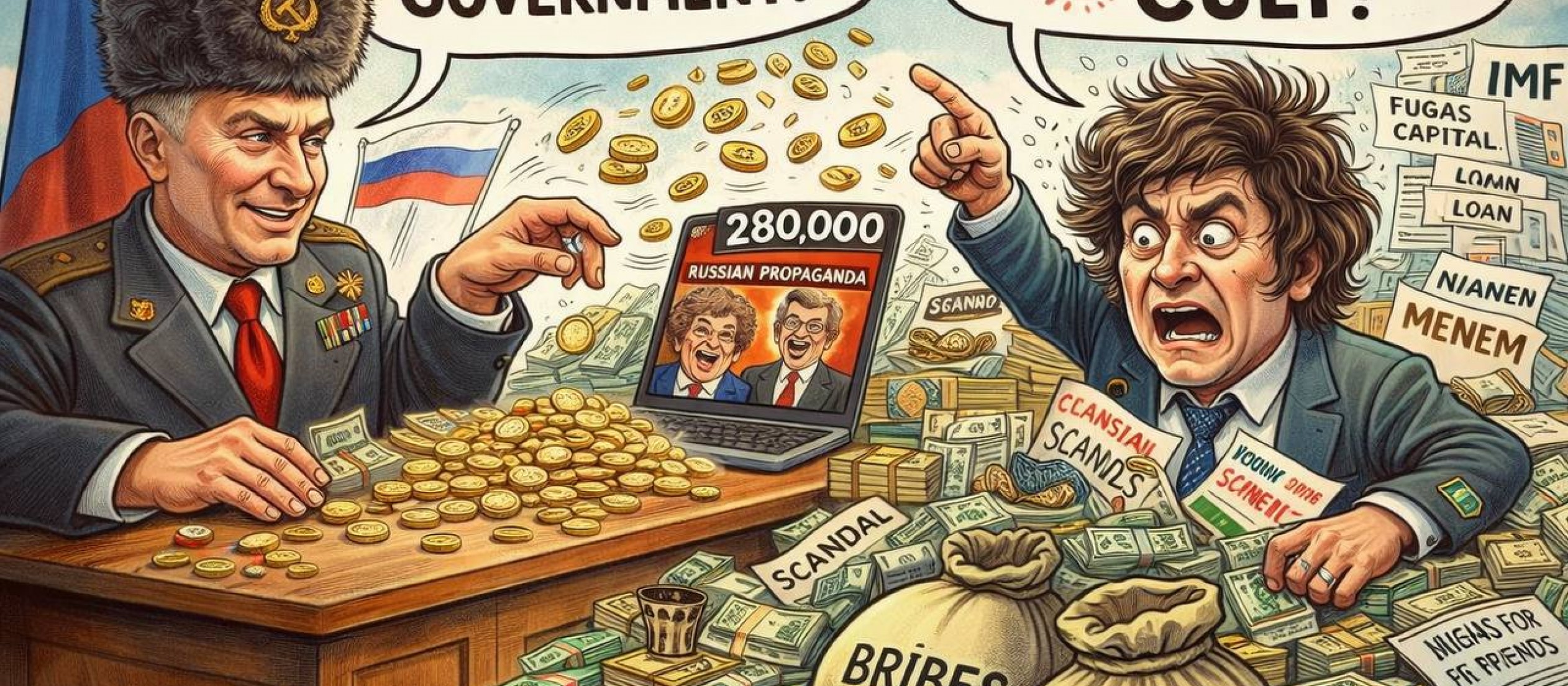 Rusia pone la plata, pero el desprestigio lo fabrica el propio gobierno