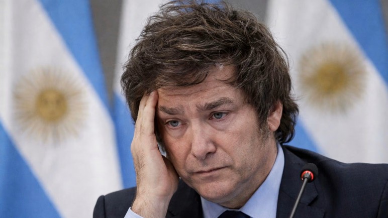 Por quinto mes, cae la confianza en el gobierno de Javier Milei