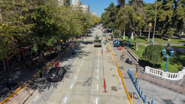 Reabren al tránsito la calle Patricias Mendocinas tras una renovación integral