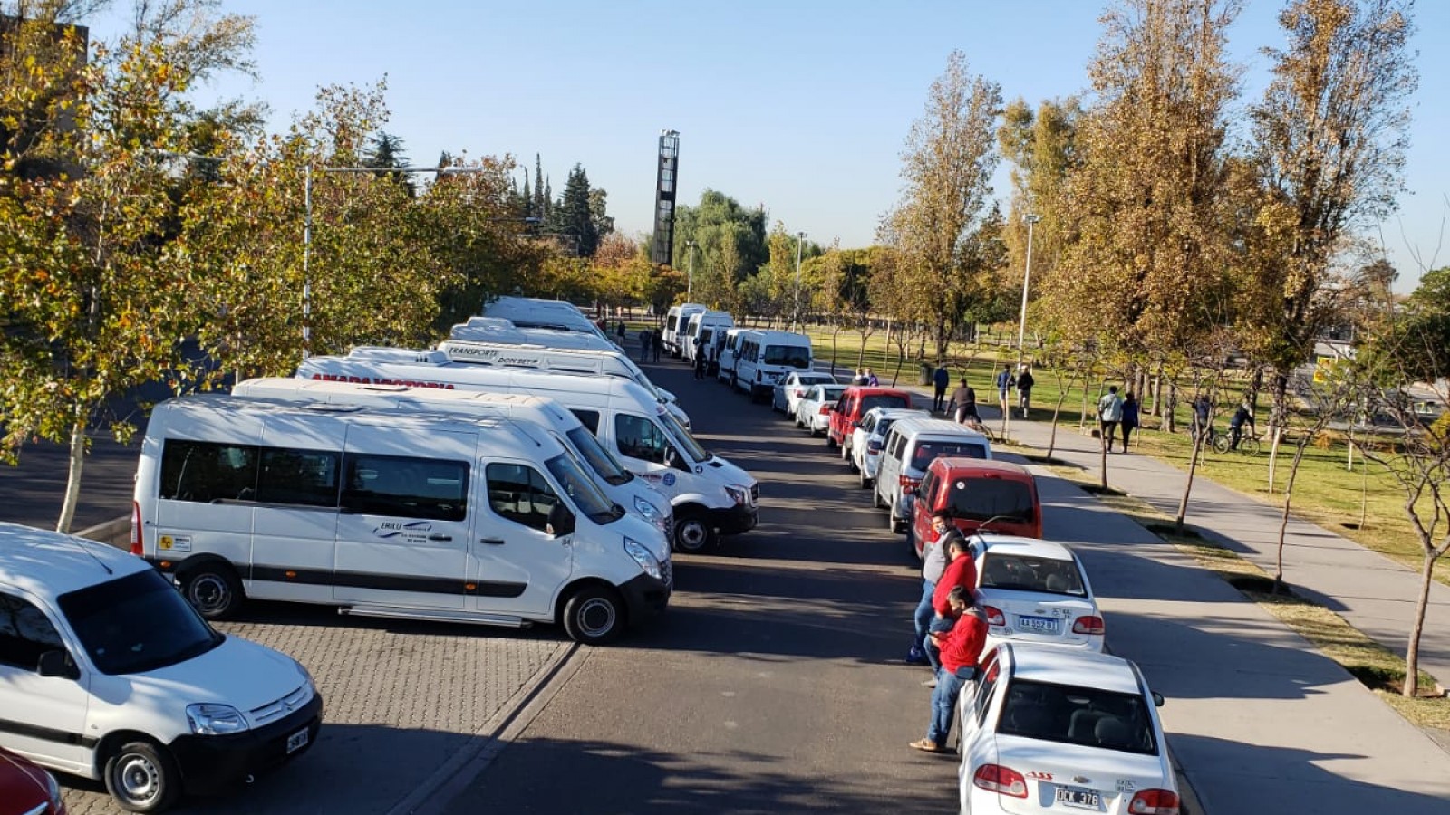 Transportistas de discapacidad reclamaron el pago de prestaciones