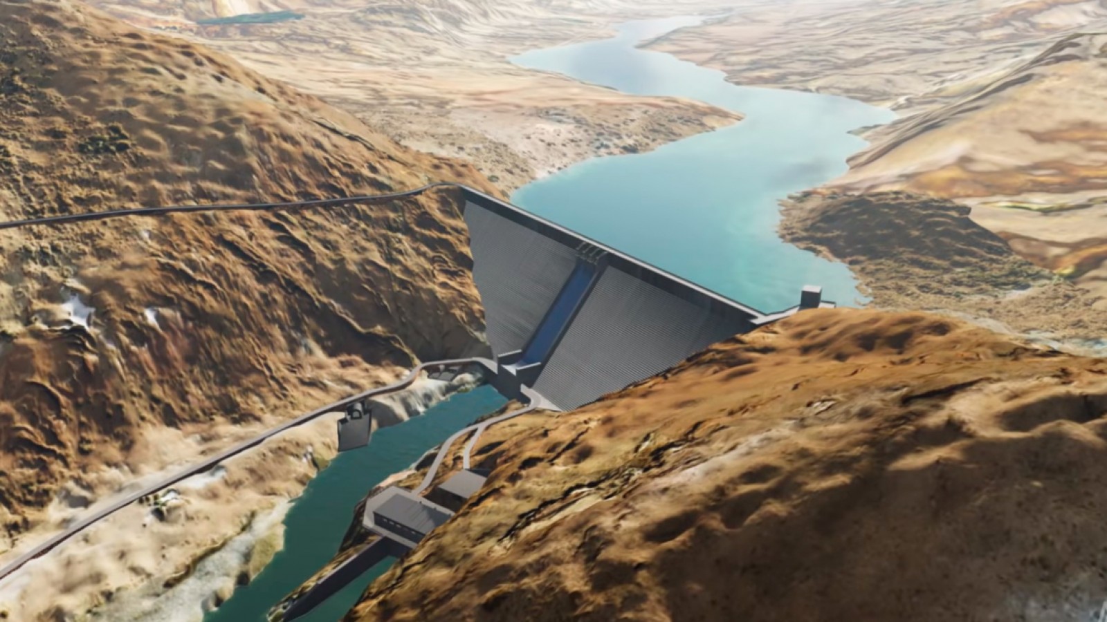 Portezuelo divide las aguas antes de construirse