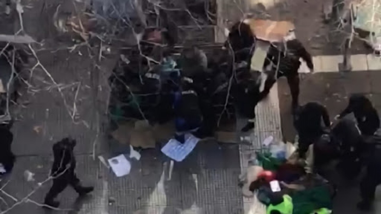 Víctima y testigo de la represión policial