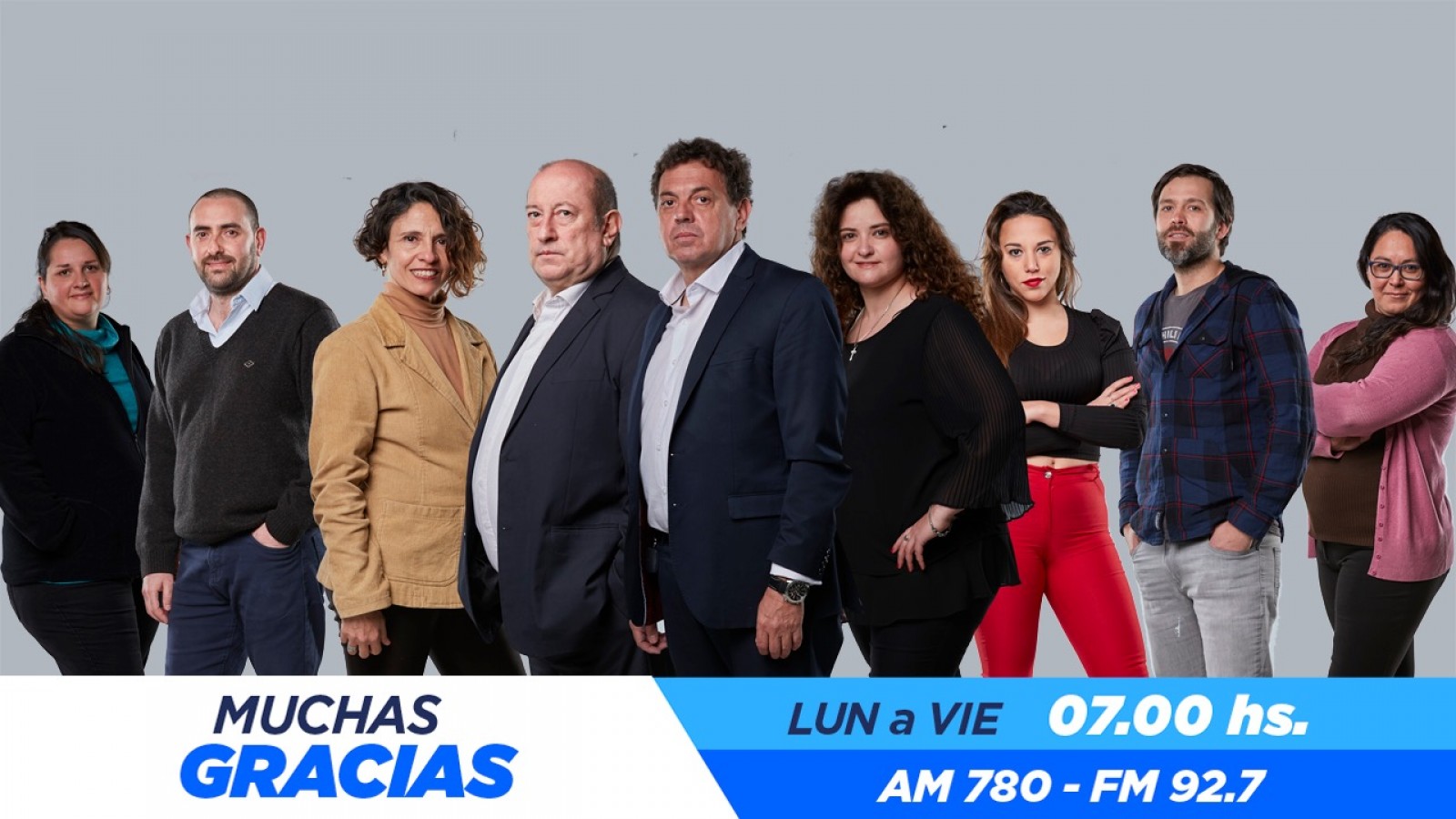 MUCHAS GRACIAS desde el lunes por LV8 Radio Nacional Libertador