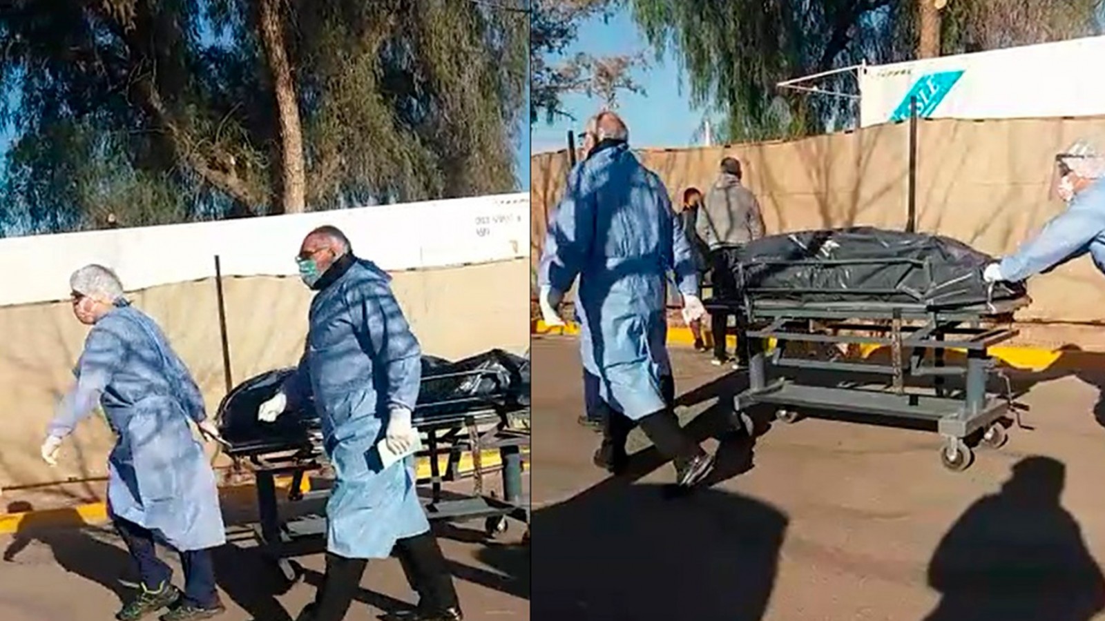 Los cuerpos se almacenan en conteiner